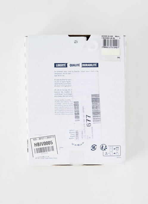 Body blanc PETIT BATEAU pour fille