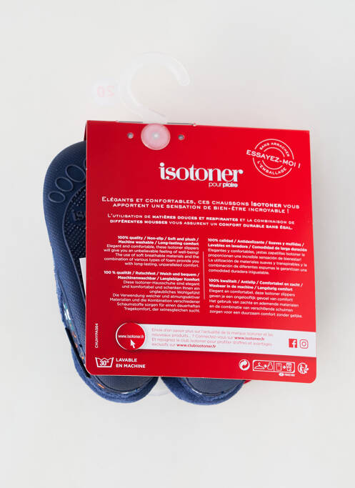 Chaussons/Pantoufles bleu ISOTONER pour enfant