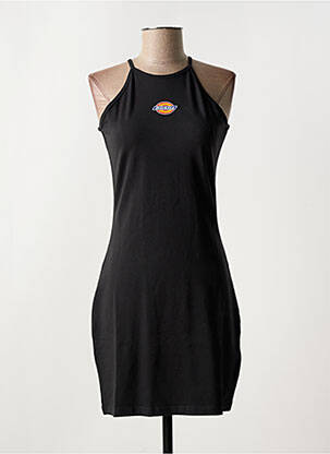 Robe courte col rond noir DICKIES femme