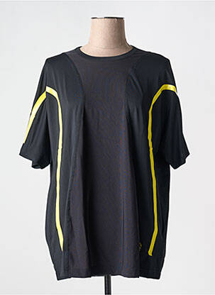 T-shirt col rond noir ADIDAS X STELLA MC CARTNEY femme