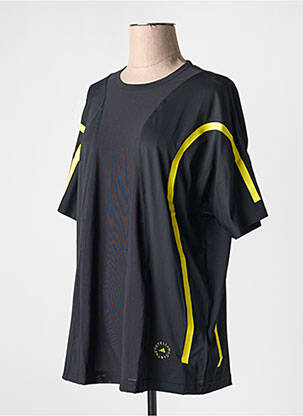 T-shirt col rond noir ADIDAS X STELLA MC CARTNEY femme