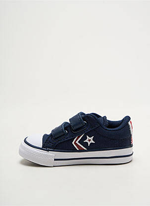 Baskets fermeture lacets bout rond bleu CONVERSE garçon