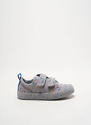 Baskets bout rond bout rond gris CLARKS enfant