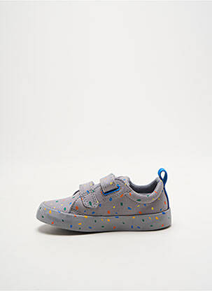 Baskets bout rond bout rond gris CLARKS enfant