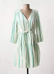 Robe courte col v blanc Y.A.S femme
