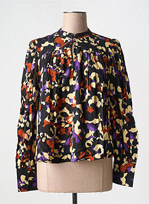 Top col rond noir SELECTED femme