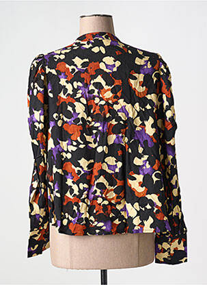 Top col rond noir SELECTED femme