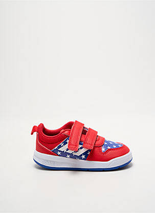 Baskets fermeture zippée bout rond rouge ADIDAS garçon