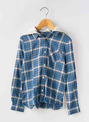 Chemise manches longues bleu IKKS JUNIOR garçon