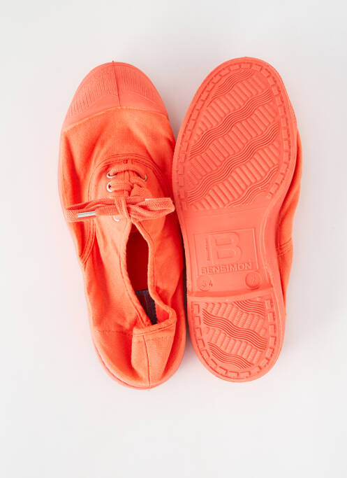 Baskets orange BENSIMON pour fille