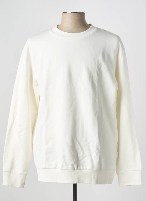 Sweat-shirt beige SELECTED pour homme