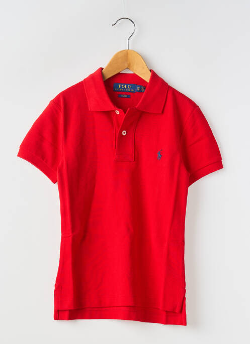 Polo rouge RALPH LAUREN pour garçon