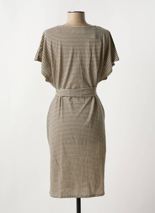 Robe courte beige SELECTED pour femme