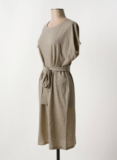 Robe courte beige SELECTED pour femme