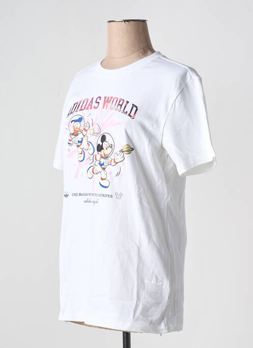 T-shirt blanc ADIDAS pour femme