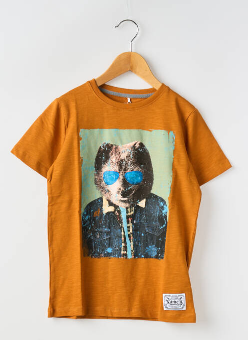 T-shirt marron NAME IT pour garçon