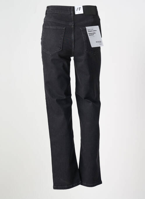 Jeans coupe droite noir SELECTED pour femme