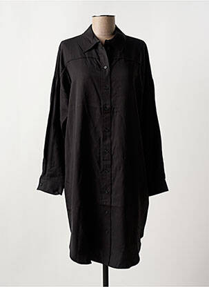 Robe courte col v noir SELECTED femme