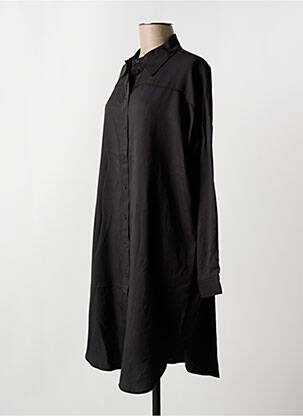 Robe courte col v noir SELECTED femme