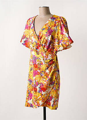 Robe courte col v blanc Y.A.S femme