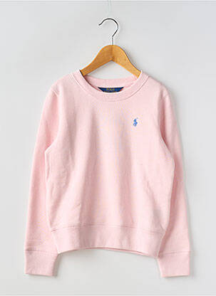 Sweat-shirt col rond rose RALPH LAUREN fille