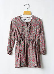 Robe courte col rond bleu IKKS JUNIOR fille