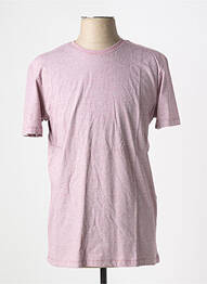 T-shirt col rond rose SELECTED homme