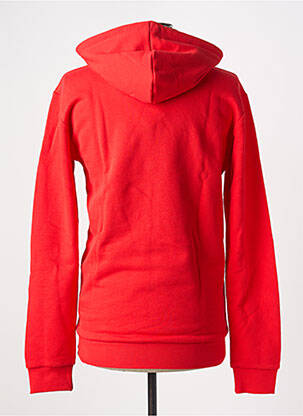 Sweat-shirt à capuche col rond rouge ADIDAS homme