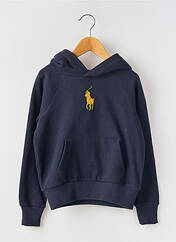 Sweat-shirt à capuche bleu RALPH LAUREN pour fille seconde vue