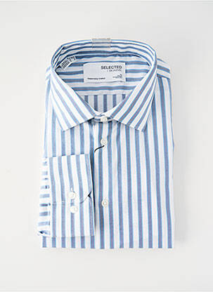 Chemise manches longues blanc SELECTED pour homme