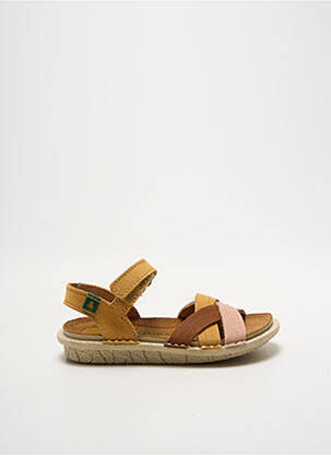 Sandales/nu pieds fermeture boucle(s) bout ouvert jaune EL NATURALISTA fille