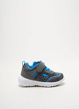 Baskets fermeture zippée bout rond gris KANGAROOS enfant