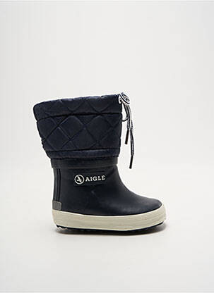 Bottes bout rond bout rond bleu AIGLE enfant