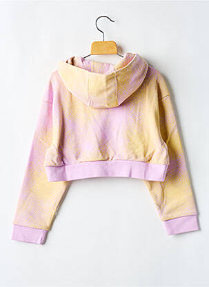 Sweat-shirt à capuche col rond violet ADIDAS fille