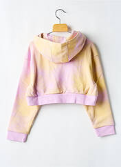 Sweat-shirt à capuche violet ADIDAS pour fille seconde vue