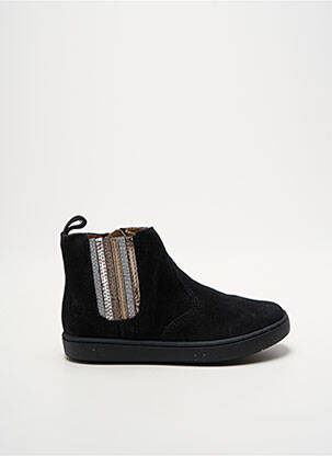 Bottines/boots fermeture zippée bout rond noir SHOO POM fille