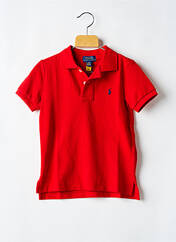 Polo rouge RALPH LAUREN pour garçon seconde vue