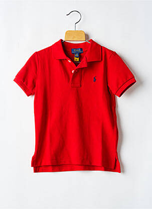 Polo rouge RALPH LAUREN pour garçon