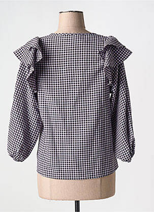 Top col rond violet SELECTED femme