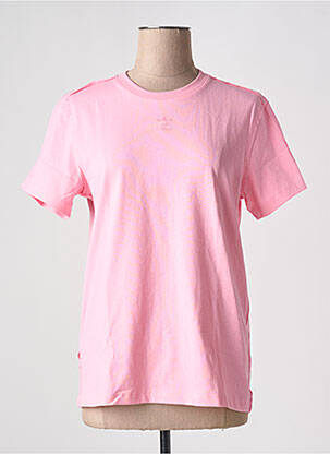 T-shirt col rond rose ADIDAS femme