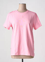 T-shirt rose ADIDAS pour femme seconde vue