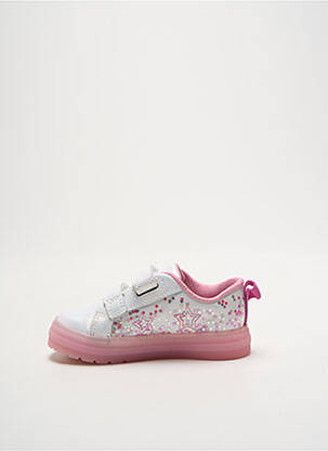 Baskets fermeture lacets bout rond rose CLARKS fille
