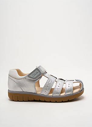 Sandales/nu pieds argent CLARKS fille