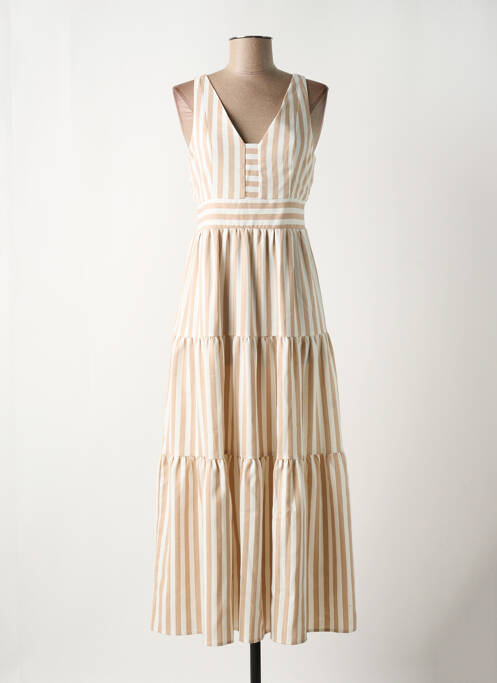 Robe longue beige Y.A.S pour femme