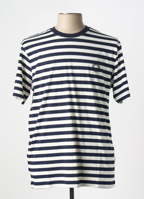 T-shirt bleu SELECTED pour homme