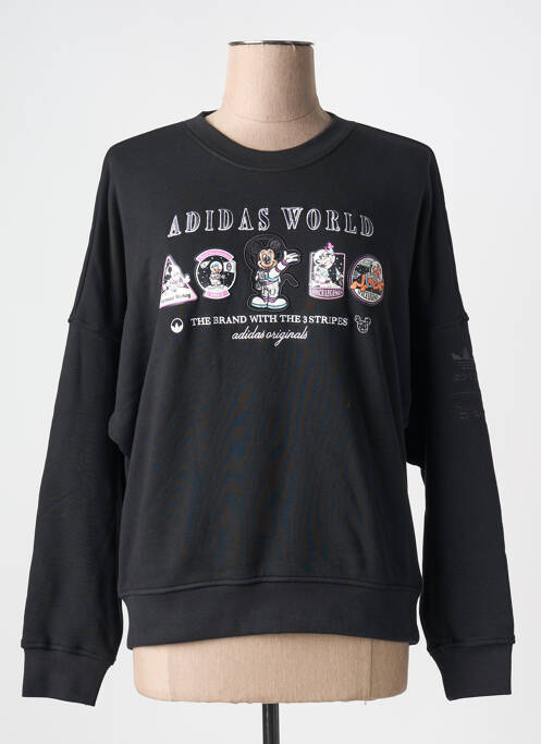 Sweat-shirt noir ADIDAS pour femme