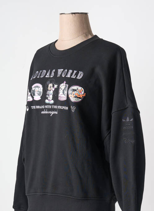 Sweat-shirt noir ADIDAS pour femme