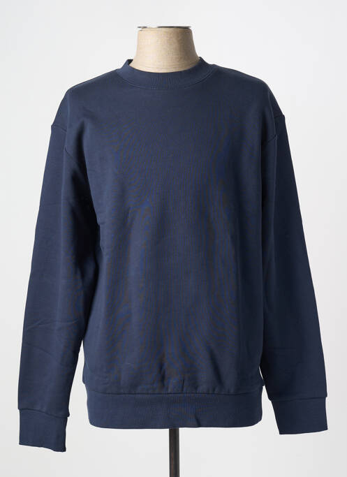 Sweat-shirt bleu SELECTED pour homme