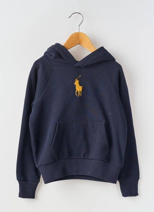 Sweat-shirt à capuche bleu RALPH LAUREN pour fille