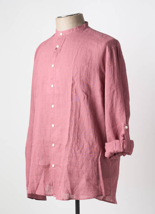 Chemise manches longues rose SELECTED pour homme